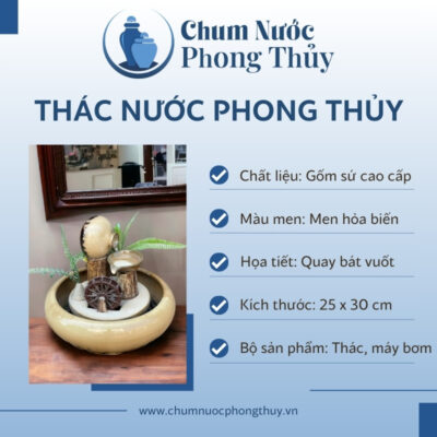 đặc điểm Bộ Thác Mini Tiểu Cảnh Quay Bát Vuốt CN-TN04