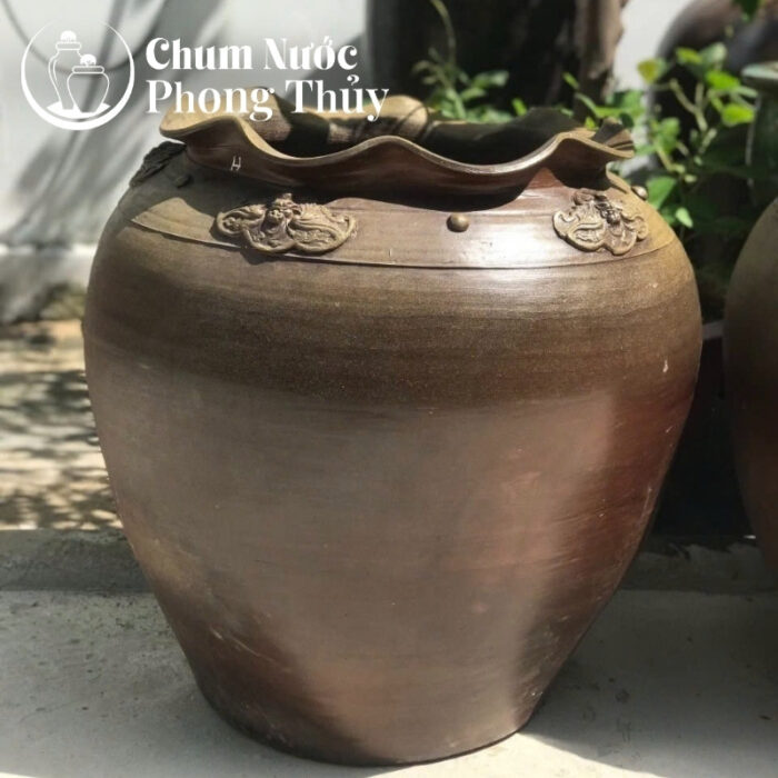 chi tiết Áng Trồng Sen Tai Bèo Họa Tiết Dây Hoa Phù Dung CS-01