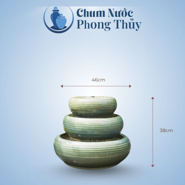 Bộ Thác Phun Nước Mini Men Xanh Kẻ Ngang TN-24