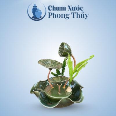 Bộ Thác Nước Tiểu Cảnh Sen Đồng Xanh CN-TN02