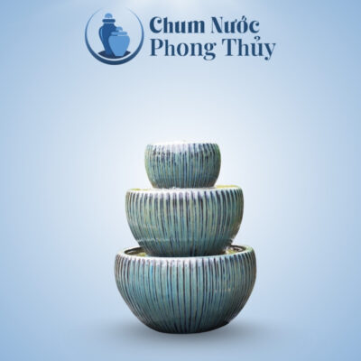 Thác Phun Nước Men Hỏa Biến Xanh Kẻ TN-21