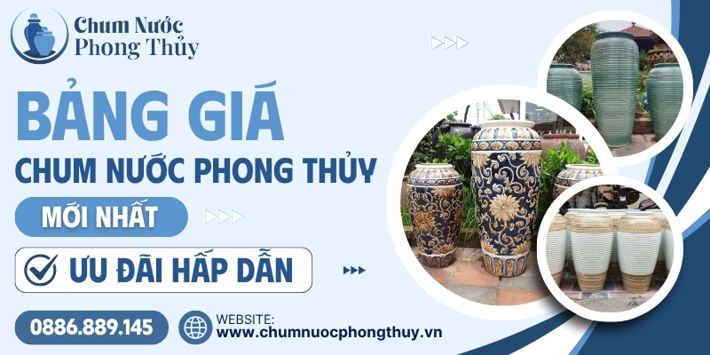 Bảng giá chum nước phong thủy mới nhất