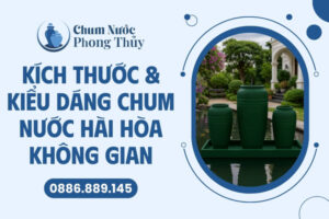 Kích thước và kiểu dáng chum nước