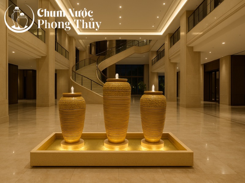 Bộ 3 lu nước đặt sảnh công ty