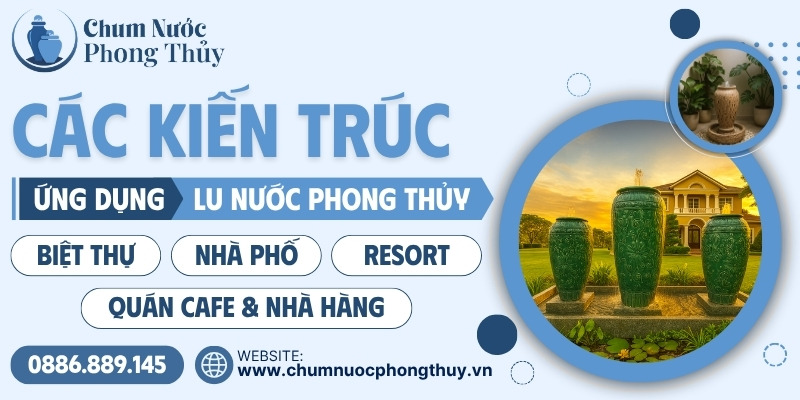 Các kiến trúc trang trí lu nước