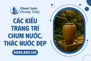 Các kiểu trang trí chum nước, thác nước đẹp