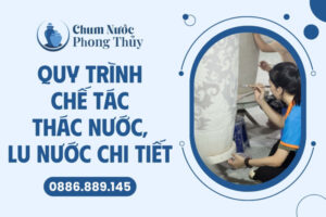 Quy trình chế tác chum nước, thác nước