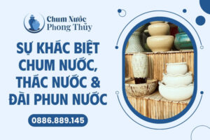 Sự khác biệt chum nước, thác nước và đài phun nước