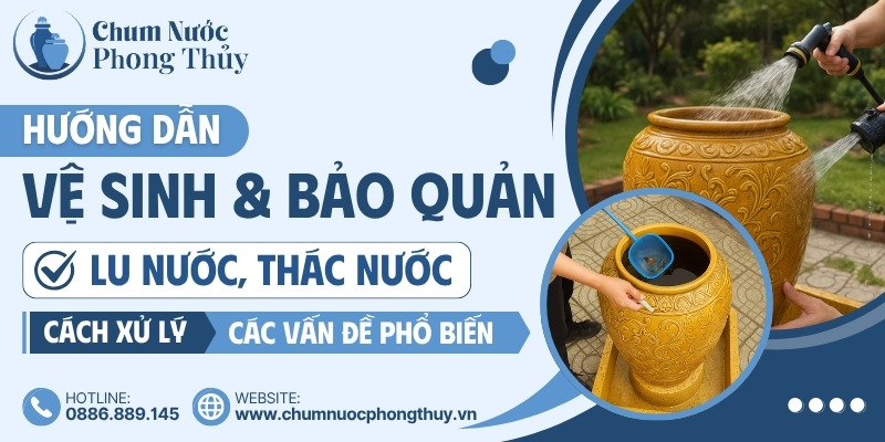 Vệ sinh và bảo quản chum nước