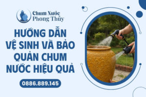 Vệ sinh và bảo quản chum nước