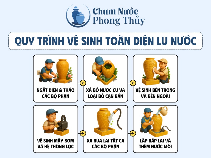 Quy trình vệ sinh lu nước