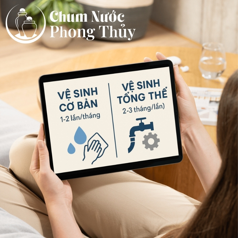 Tần suất vệ sinh chum nước