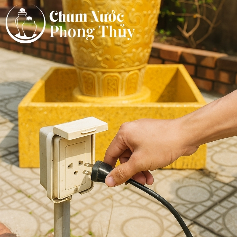 Vệ sinh chum nước, lu nước, thác nước
