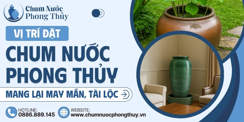 Vị trí đặt chum nước phong thủy tối ưu