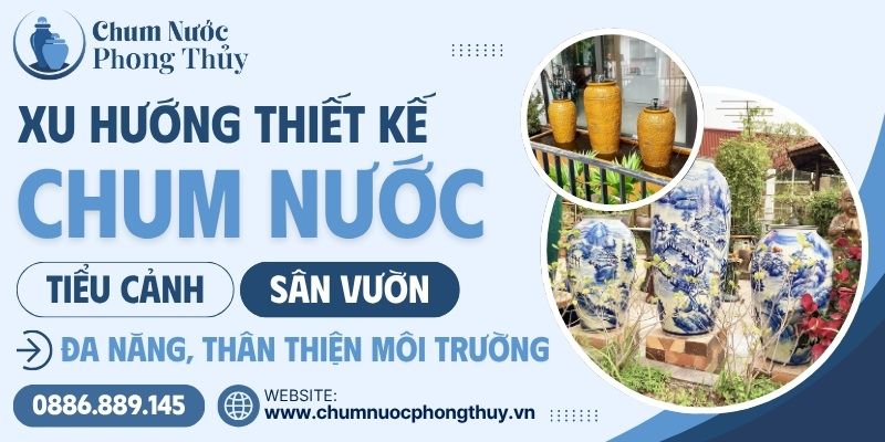 Xu hướng thiết kế lu nước tiểu cảnh sân vườn