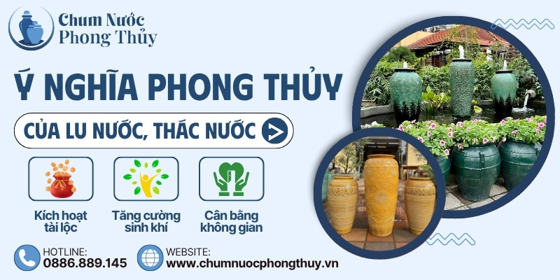 Ý nghĩa phong thủy của lu nước